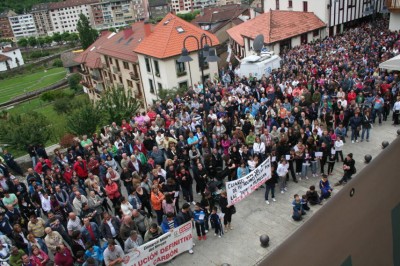 Protesta minera en Cangas del Narcea