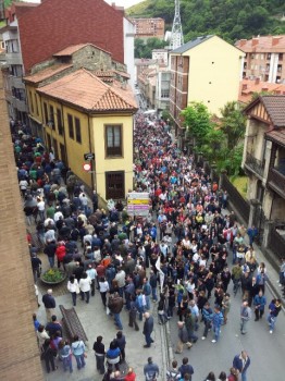 Protesta en Cangas