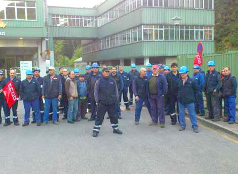 Trabajadores de la empresa auxiliar