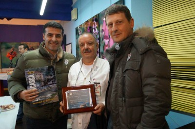 Los alcaldes de Cangas y Tineo con Fernández (centro)