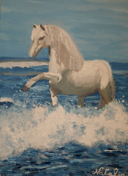 Caballo y mar