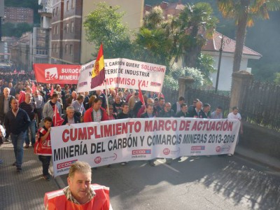 MANIFESTACION MINERA EN CANGAS DEL NARCEA