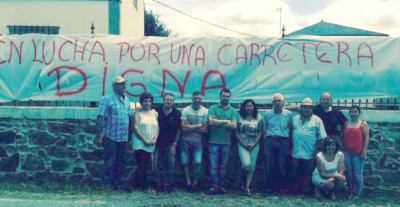 Protesta vecinal por la carretera