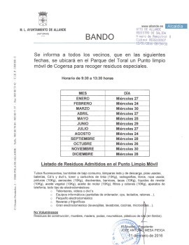 Bando - 2016.01.11 - Punto limpio móvil