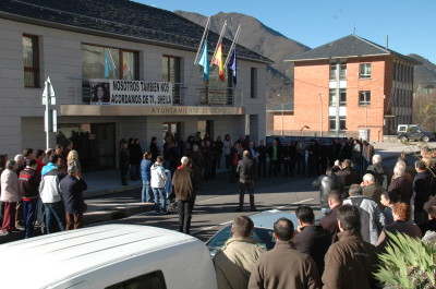 Una de las manifestaciones en Degaña