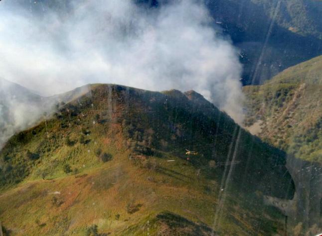 CANGAS DEL NARCEA.- Primer incendio