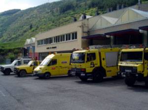 CANGAS DEL NARCEA.- Los bomberos de Cangas, los de más salidas de Asturias