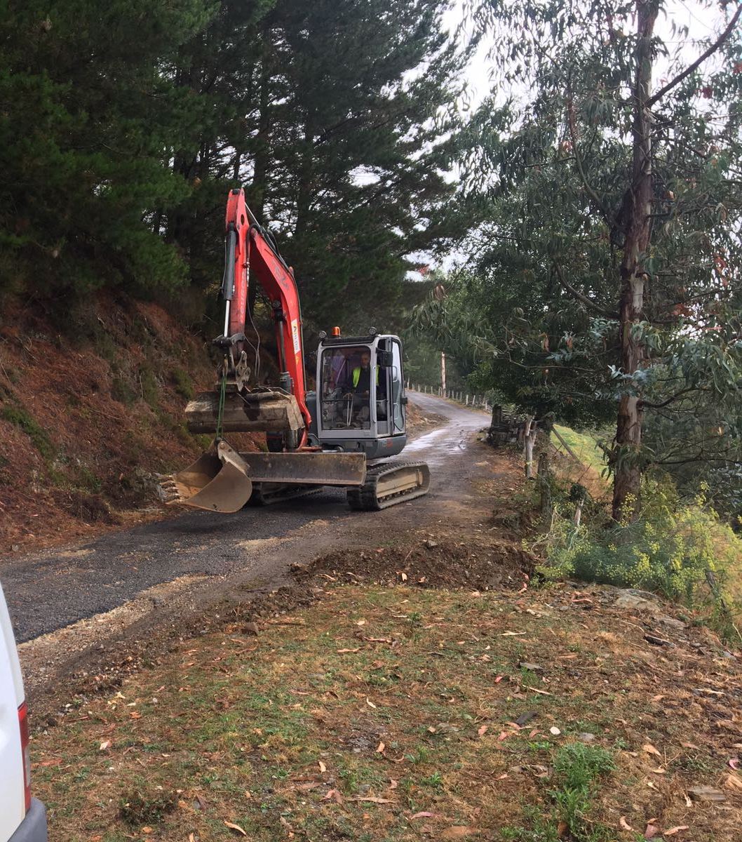 ALLANDE.- Inicio de las obras de acondicionamiento de los accesos a Santa Coloma