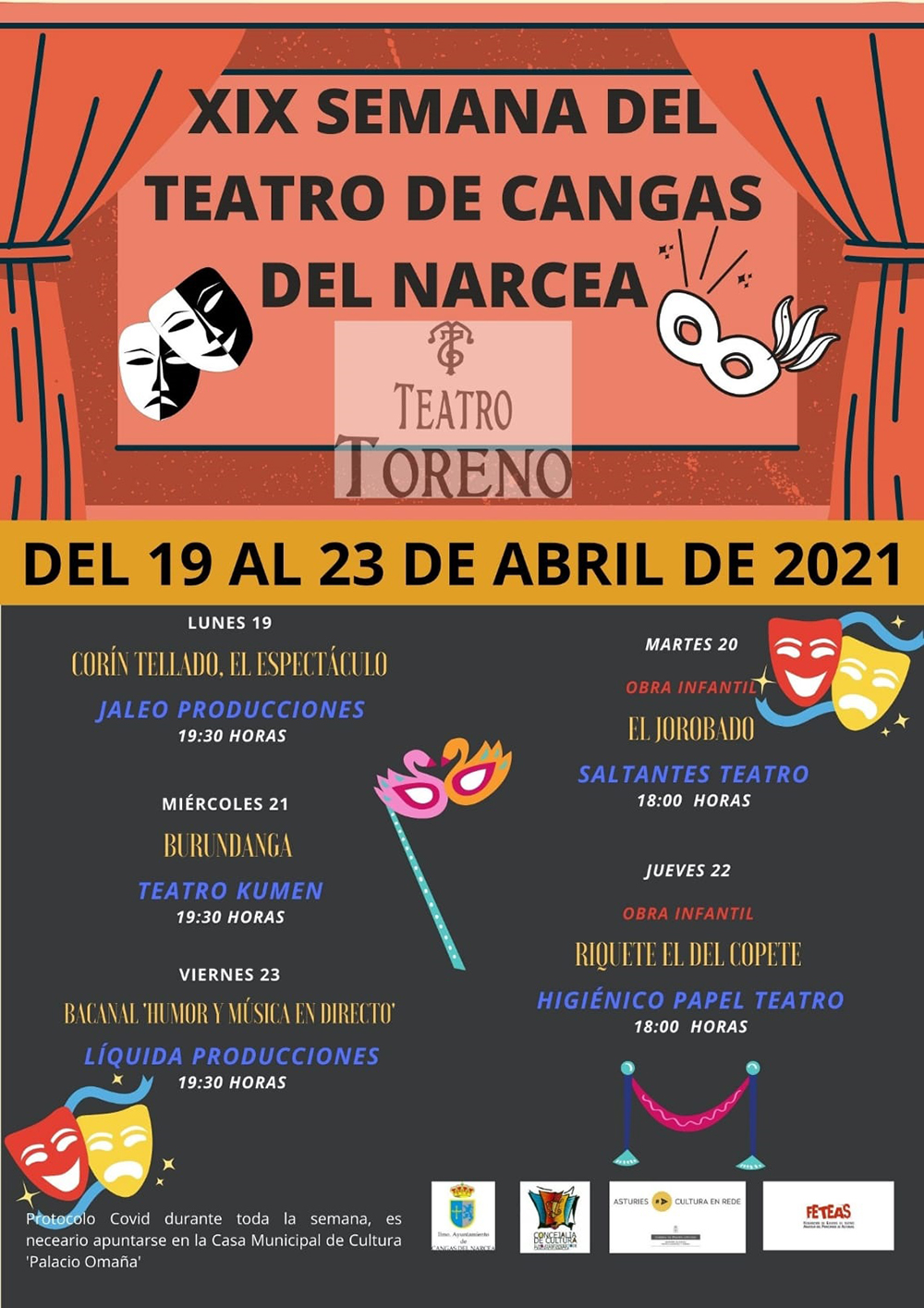 Semana del Teatro en Cangas del 19 al 23 de abril