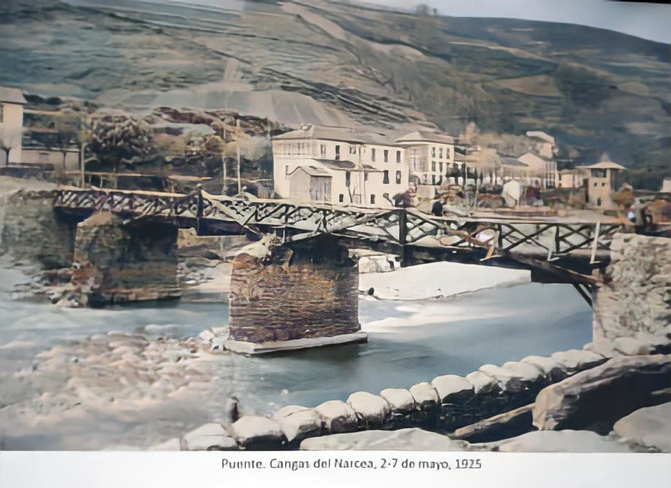 Narcea. 1925. Y el príncipe llega a Cangas