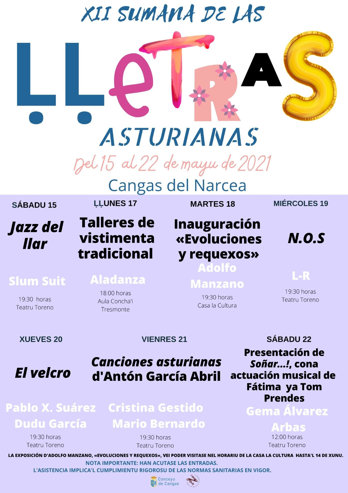 Cangas celebra su Semana de las Ḷḷetras Asturianas