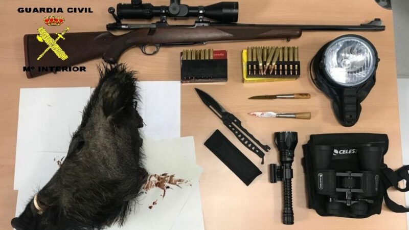 Tres furtivos investigados por caza ilegal en Cobos