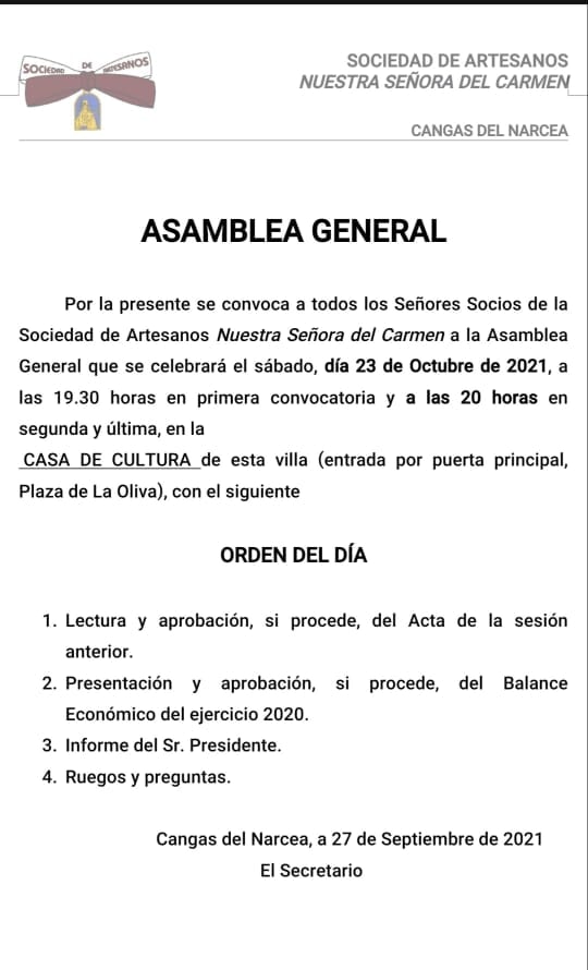 Asamblea de la Sociedad de Artesanos