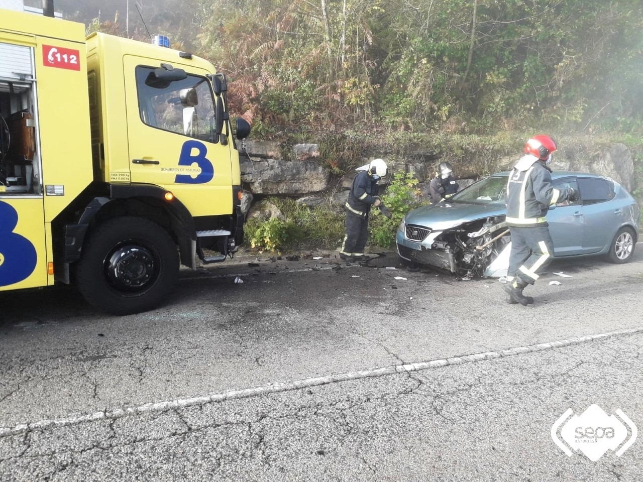 Accidente de tráfico en Tineo