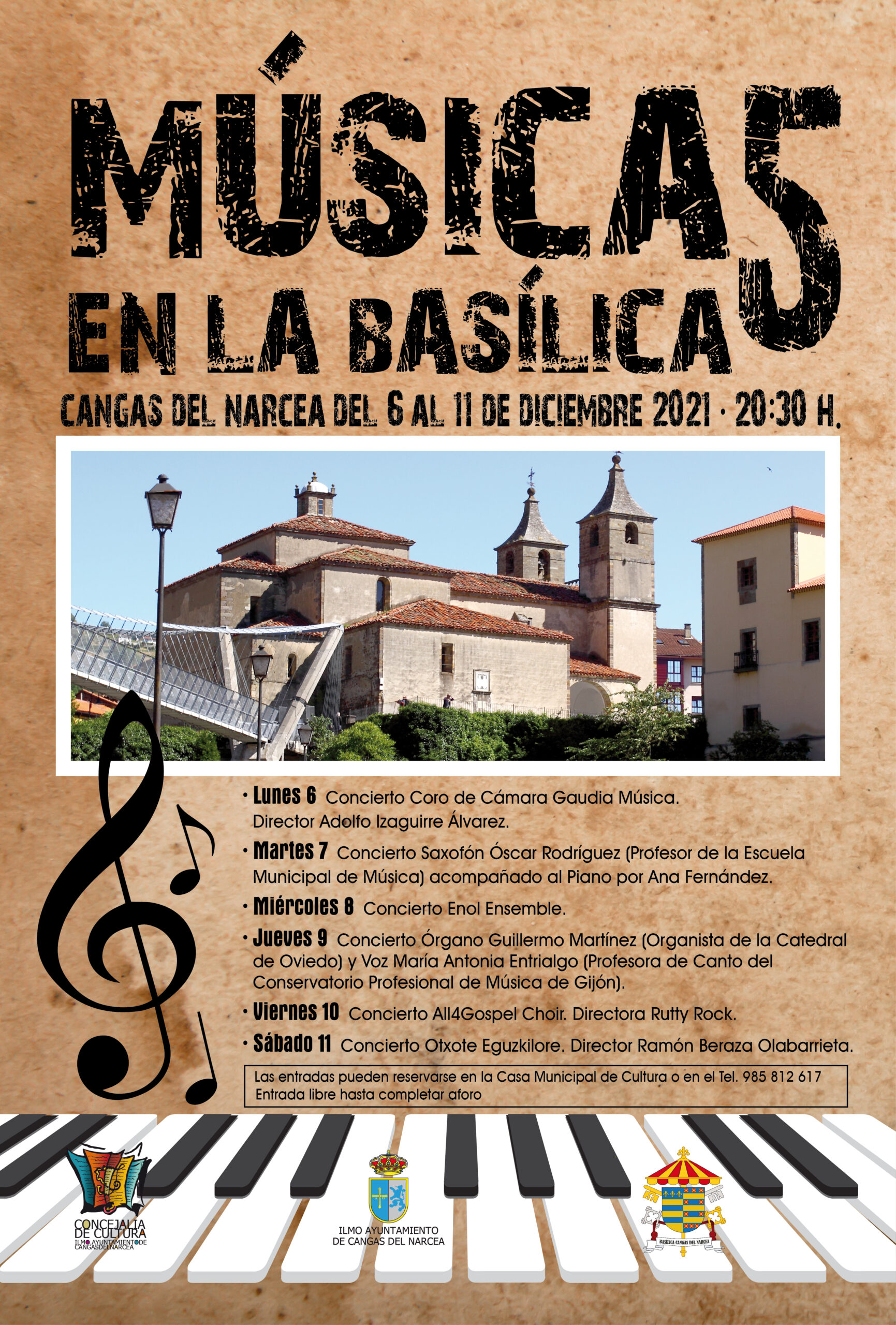 Gran programa de Música en la Basílica de Cangas