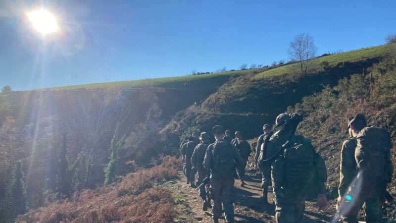 Los militares se forman en Cangas del Narcea