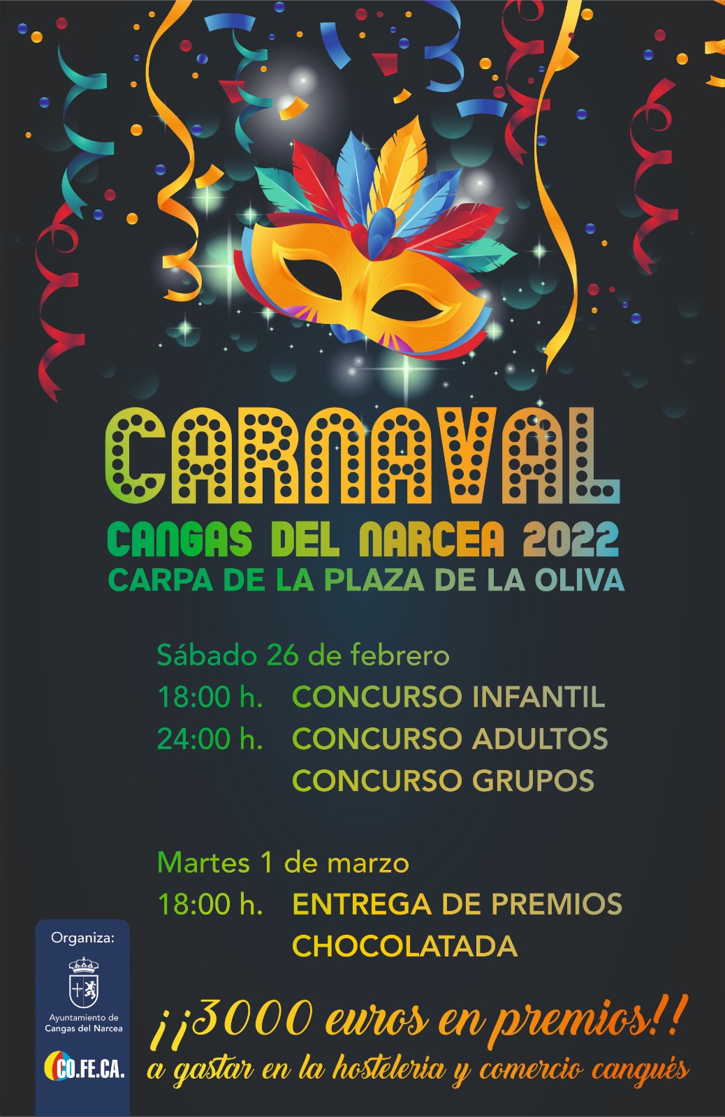 El Carnaval de Cangas del Narcea repartirá 3.000 euros en premios