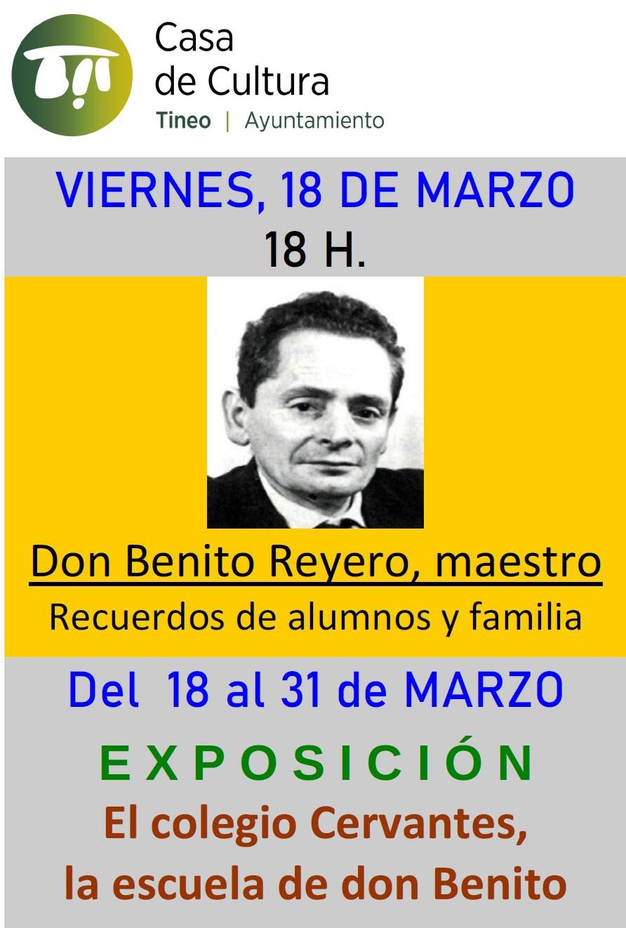Esta tarde, Tineo homenajea al maestro a Benito Reyero