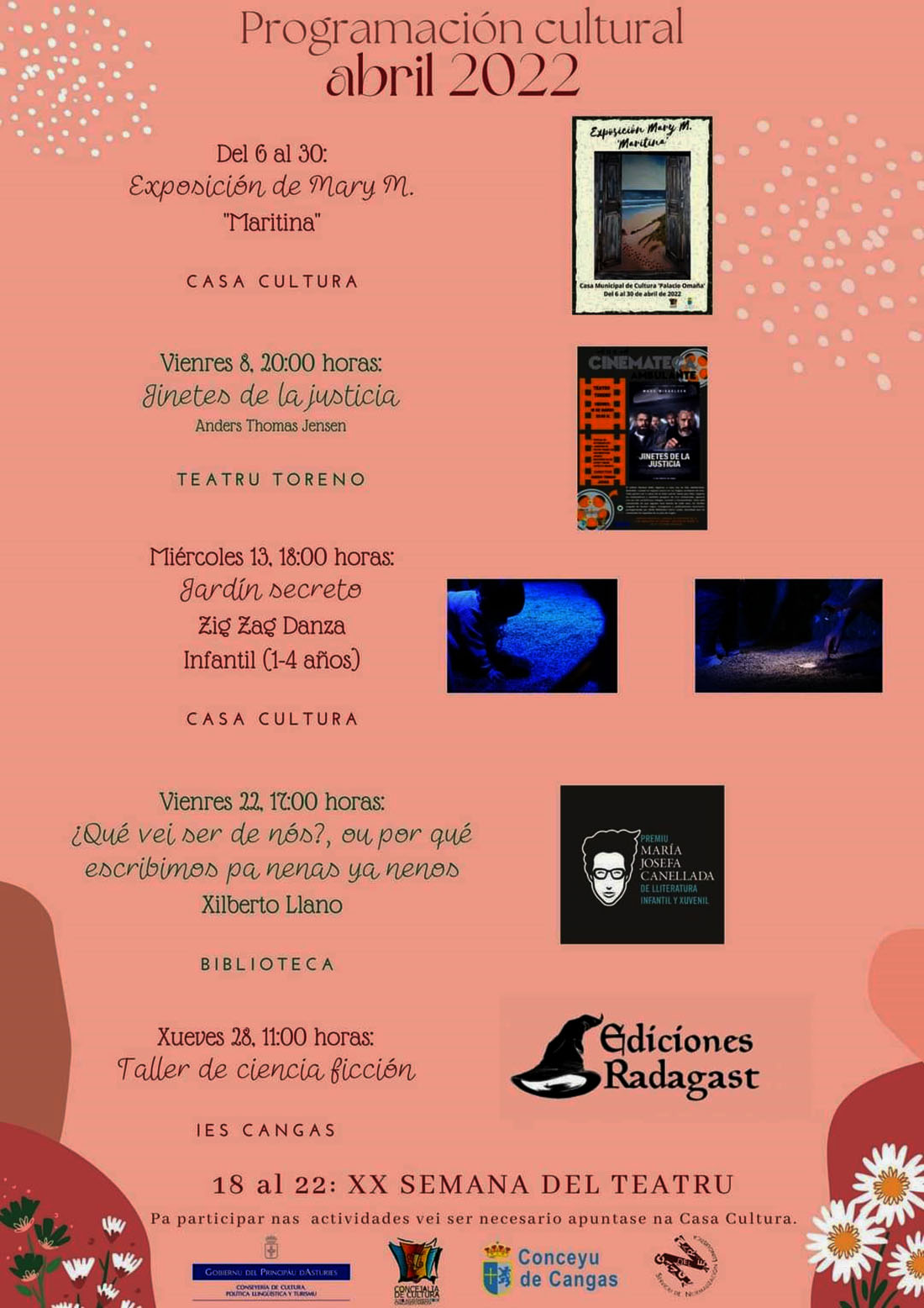 CANGAS.- Programación Cultural para Abril