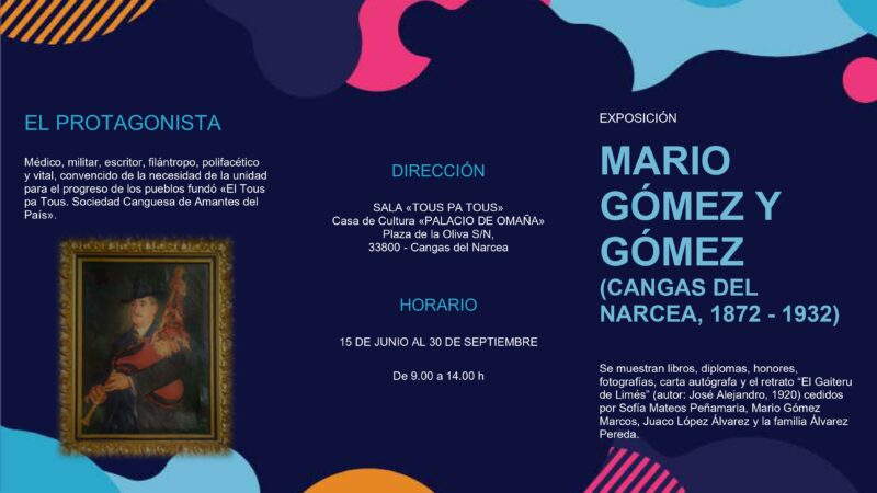Exposición sobre el cangués Mario Gómez y su obra