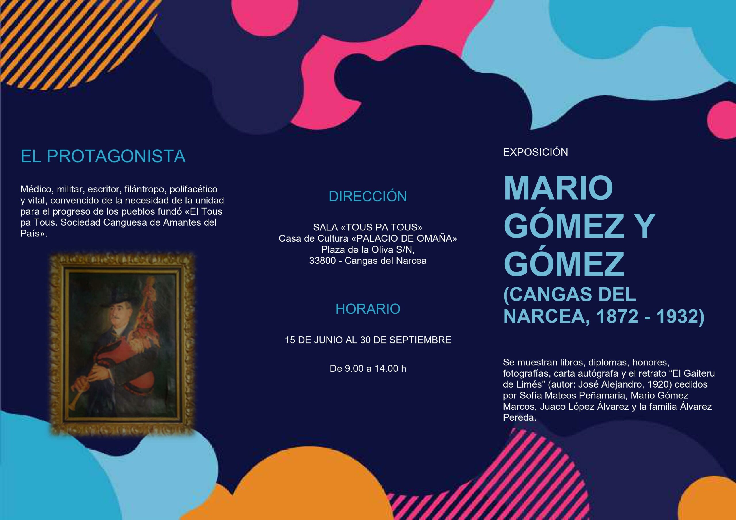 Exposición sobre el cangués Mario Gómez y su obra