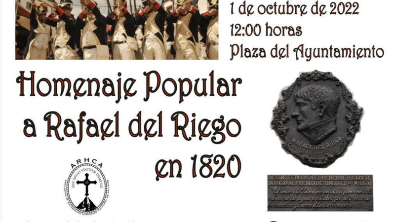 Recreación y homenaje a Rafael del Riego en Tineo