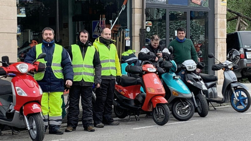 “Pingüinos” cangueses camino de Valladolid